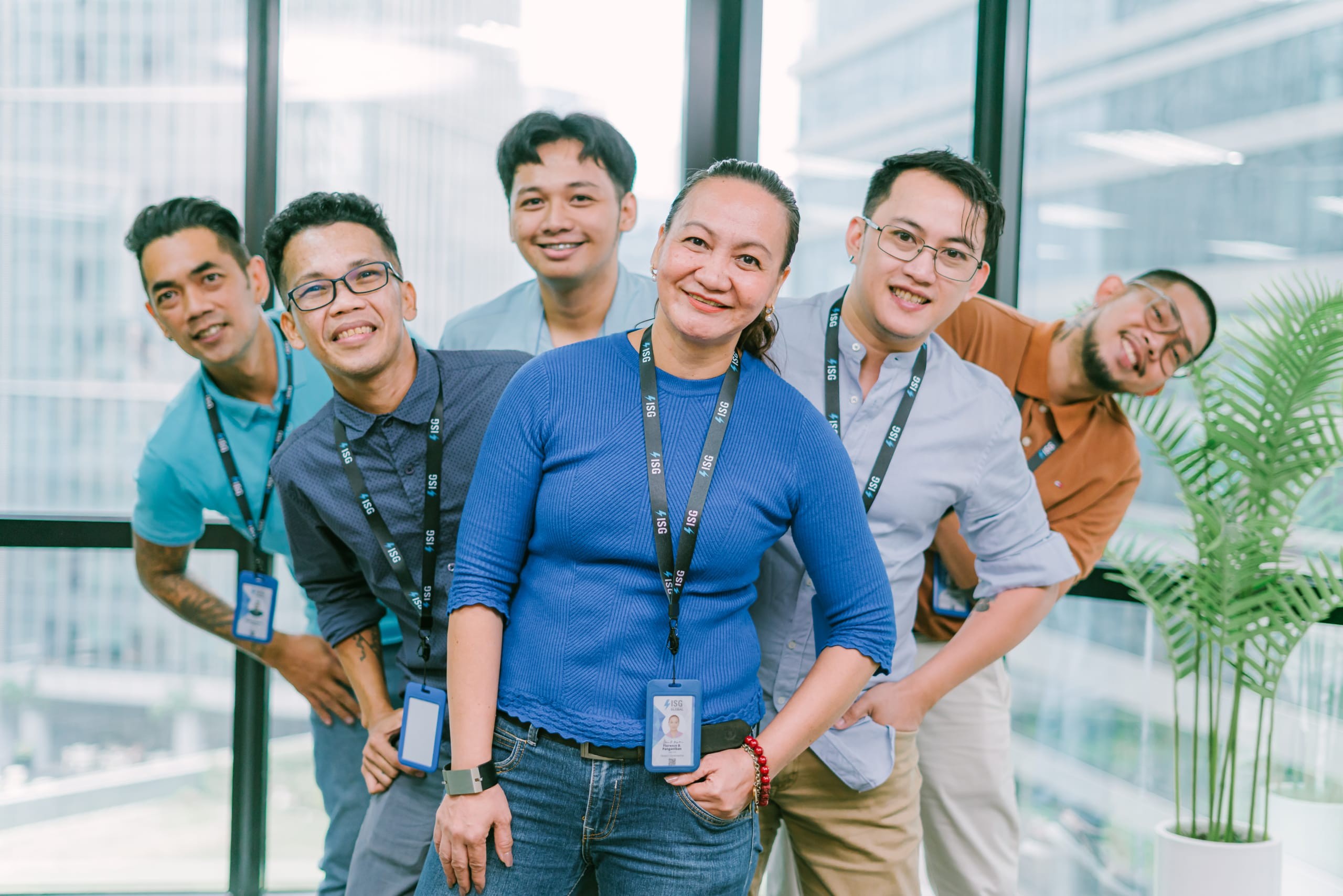 ISG teammates at the Manila office